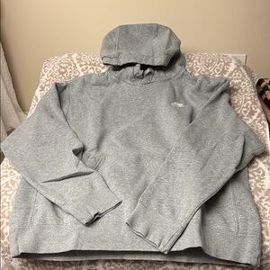 Nike Heather Gray Hoodie - Medium